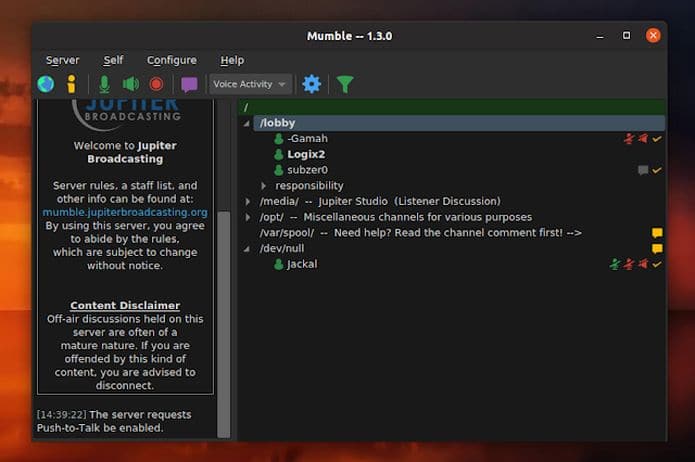 Mumble 1.3 lançado - Confira as novidades e veja como instalar no Linux