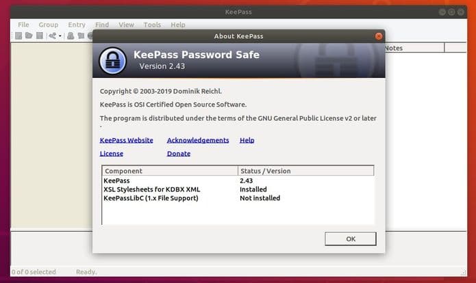 KeePass 2.43 lançado com melhorias de interface do usuário e integração