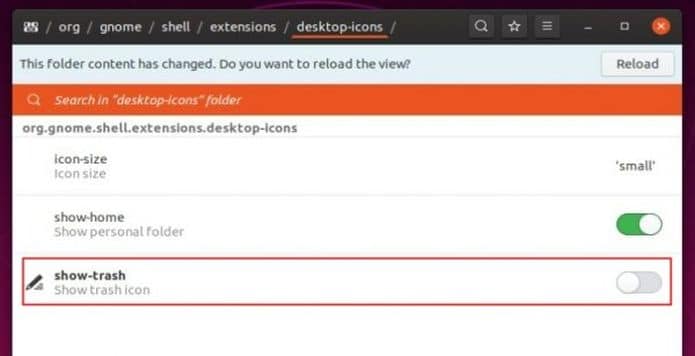 Como adicionar o ícone da lixeira no painel lateral no Ubuntu 19.10