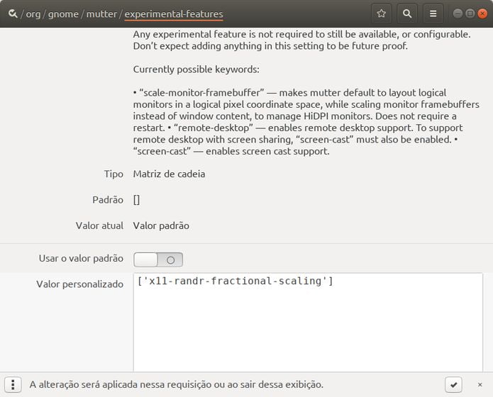Como ativar o dimensionamento fracionário no Ubuntu 20.04