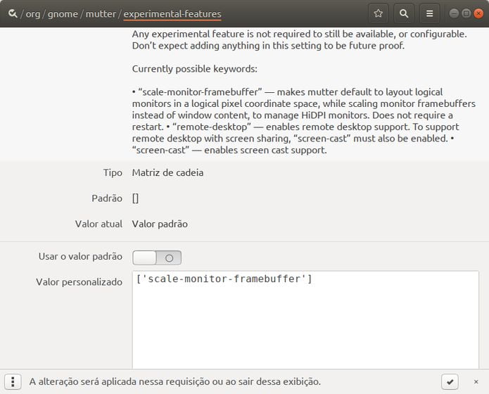Como ativar o dimensionamento fracionário no Ubuntu 20.04