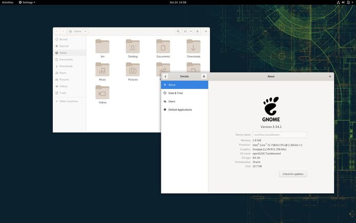 GNOME 3.34 já chegou ao openSUSE Tumbleweed rolling