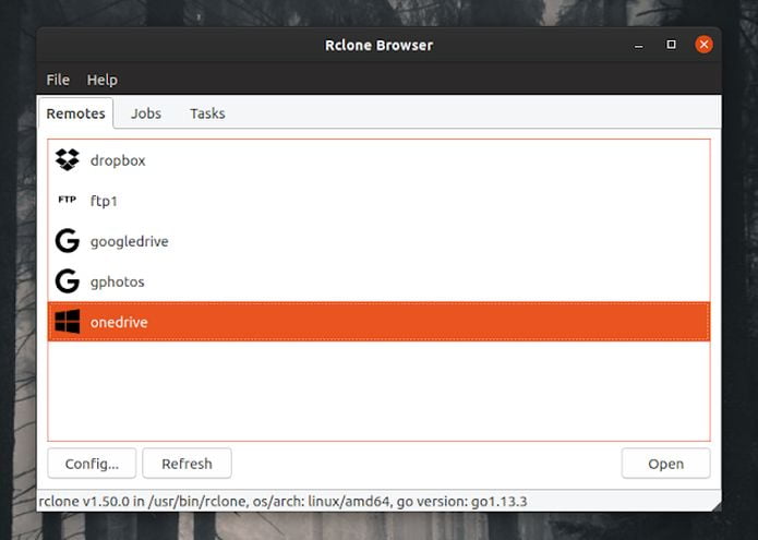 Rclone Browser 1.6 lançado com novas opções e correções