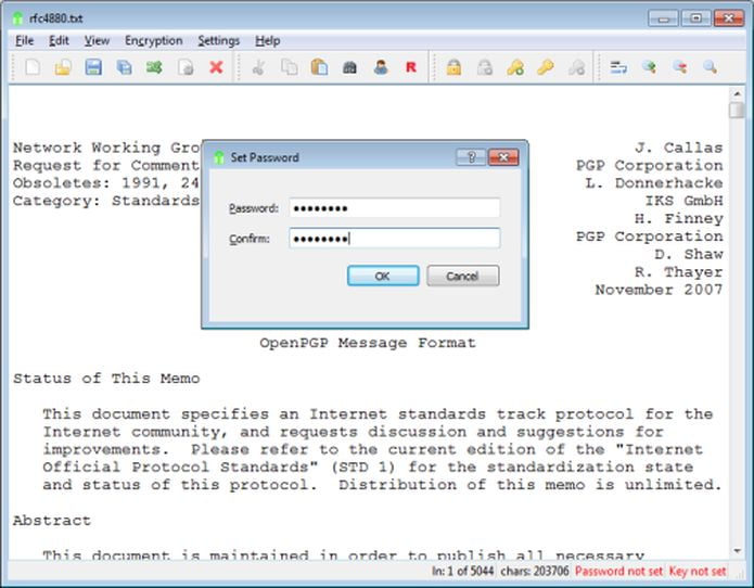 Como instalar o editor de textos EncryptPad no Linux via AppImage