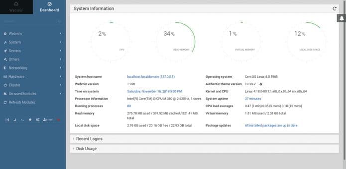 Como instalar o Webmin no Red Hat Enterprise Linux e derivados