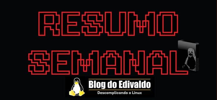 Resumo semanal de 28/10/2019 a 03/11/2019! Atualize-se!