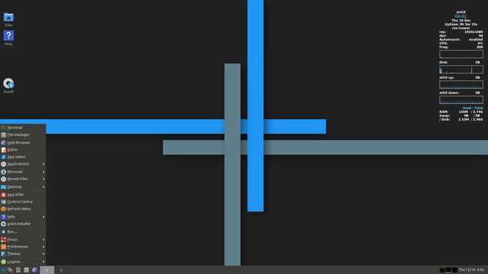 antiX 19.1 lançado com correção de bugs e IceWM 1.6.3