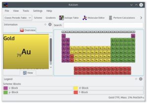 Como instalar o app de tabela periódica Kalzium no Linux via Flatpak