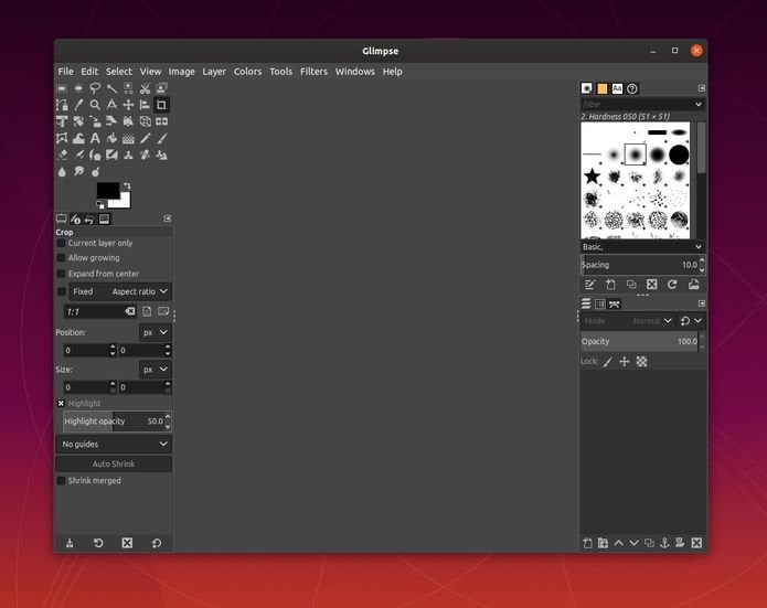 Como instalar o editor de imagens Glimpse no Linux via Snap