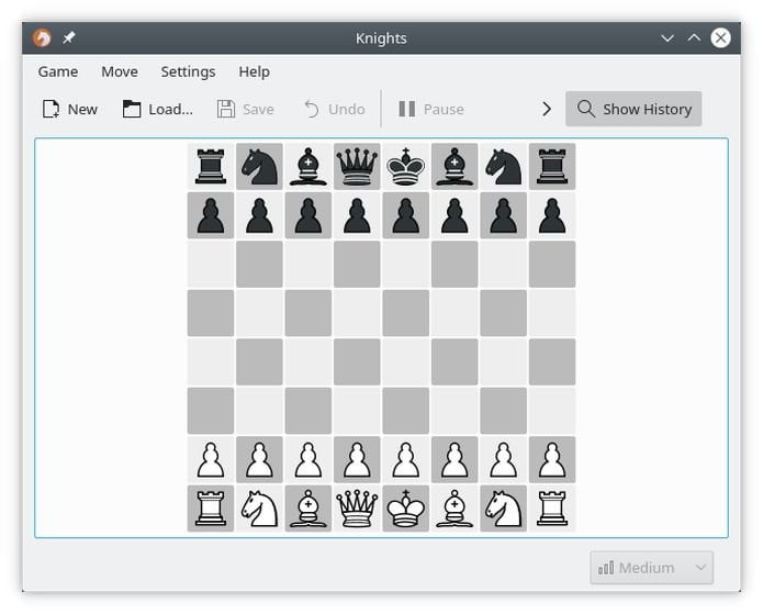 Como instalar o jogo de xadrez KNights no Linux via Snap