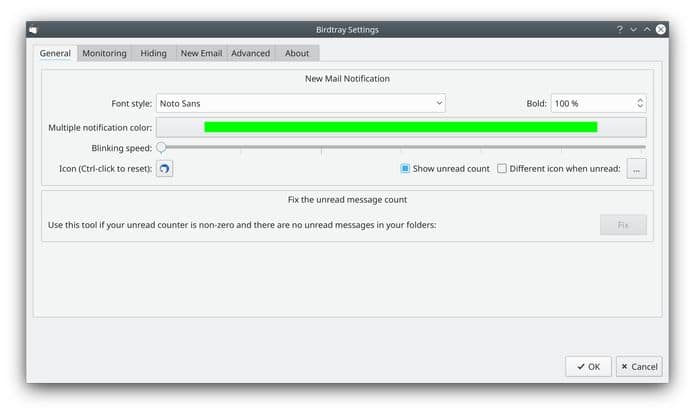 Como instalar o notificador de e-mail Birdtray no Linux via Flatpak