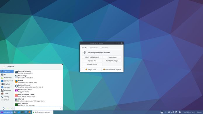 EndeavourOS 2019.12.22 lançado - Confira as novidades e baixe