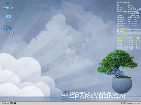 Sparky Bonsai lançado com o Joe's Window Manager e mais