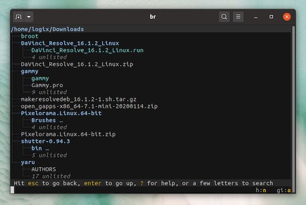 Como instalar o gerenciador de arquivos Broot no Linux