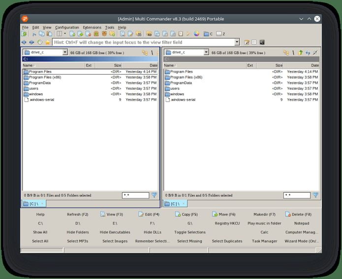 Como instalar o gerenciador de arquivos Windows Multi Commander no Linux via Snap