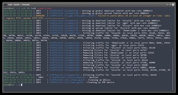 Como instalar o limitador de tráfego TrafficToll no Linux