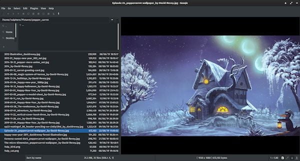 Como instalar o visualizador de imagens Geeqie no Linux via Flatpak