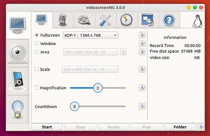Cara menginstal VokoscreenNG di Ubuntu, Linux Mint dan turunannya