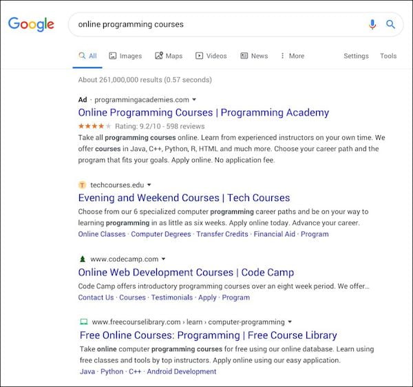 Google removeu a alteração que deixava os resultados da pesquisa parecidos com anúncios