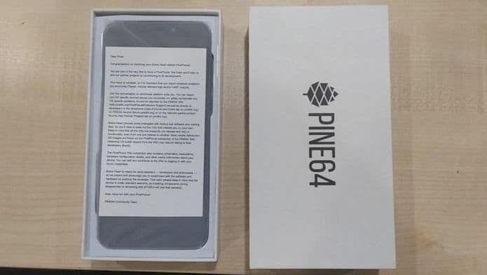 PinePhone Brave Heart começará a ser enviado no dia 17 de janeiro