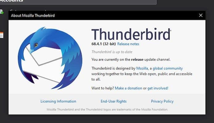Thunderbird 68.4.1 lançado com correções de bugs e melhorias