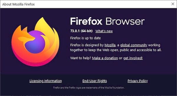 Firefox 73.0.1 lançado com correções para Linux, falhas do Windows