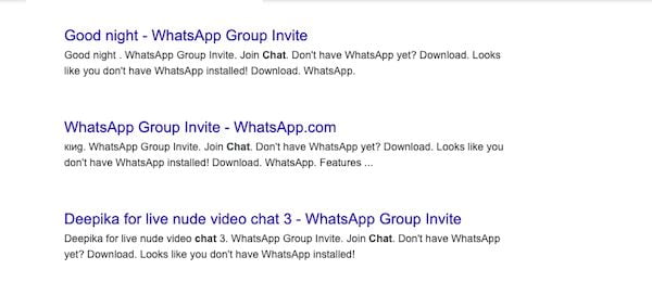Links de convite para grupos do WhatsApp e Telegram estão disponíveis na web