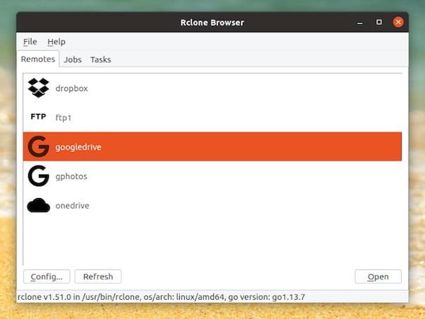 Rclone Browser 1.8 lançado com suporte a proxy e opção para criar um link público
