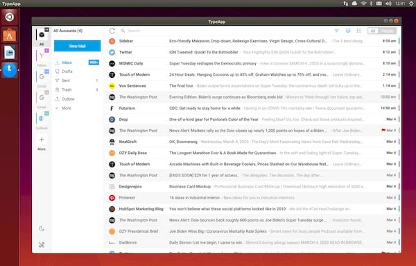 Como instalar o cliente de email TypeApp Mail no Linux via Snap