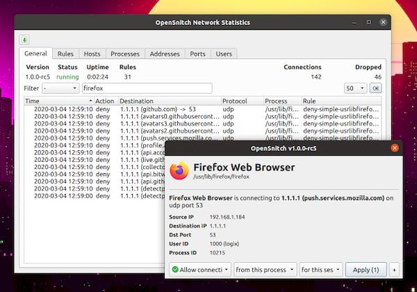 Como instalar o OpenSnitch no Ubuntu, Debian, Mint e derivados