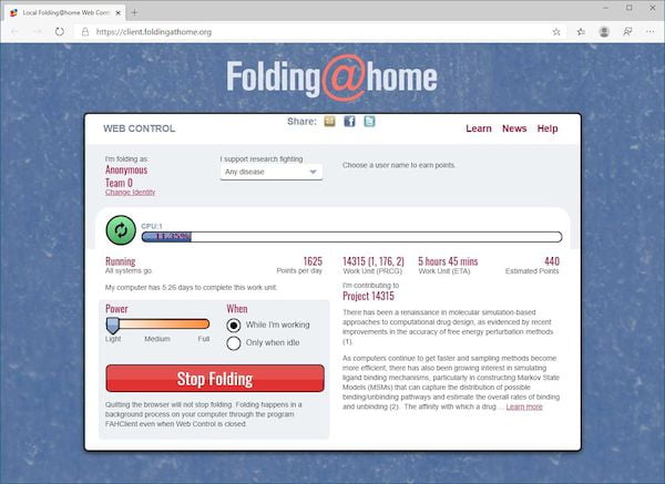 Folding@home quer seus ciclos de CPU para pesquisa com coronavírus