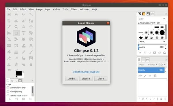 Glimpse 0.1.2 lançado com pequenos ajustes e correções de erros, e mais