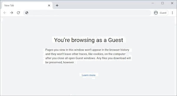 Chrome recebeu o modo Default to Guest para navegação sem estado