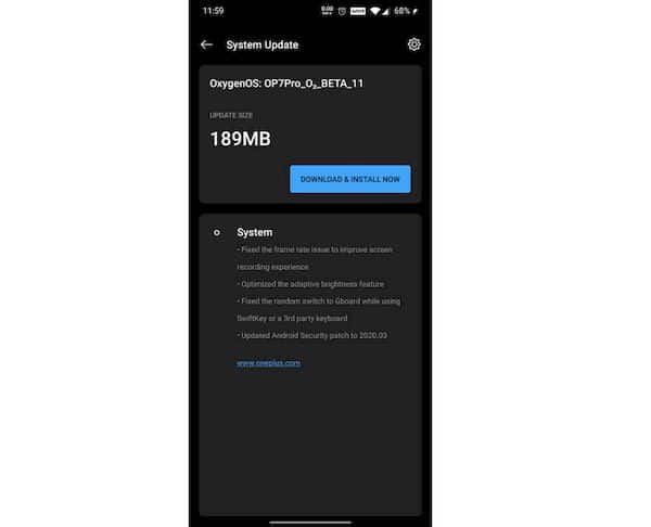 OnePlus lançou o OxygenOS Open Beta 11 para OnePlus 7 e 7 Pro