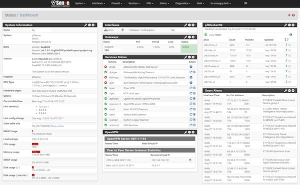 pfSense 2.4.5 lançado com melhorias na interface web e mais