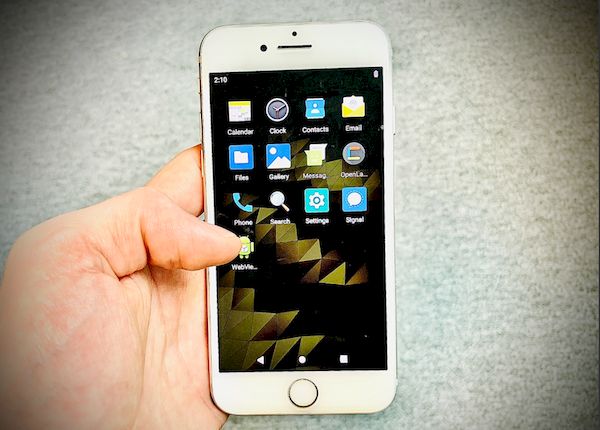 Projeto Sandcastle está levando o Android 10 para o iPhone 7