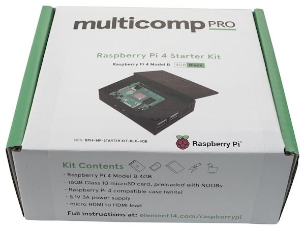 Raspberry Pi 4 starter kit com 4GB de RAM custa 77 dólares