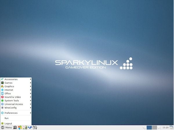 Sparky Linux 2020.03.1 com correção para o bloqueio da inicialização