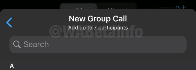 Como ativar a chamada de vídeo para até oito participantes no WhatsApp?