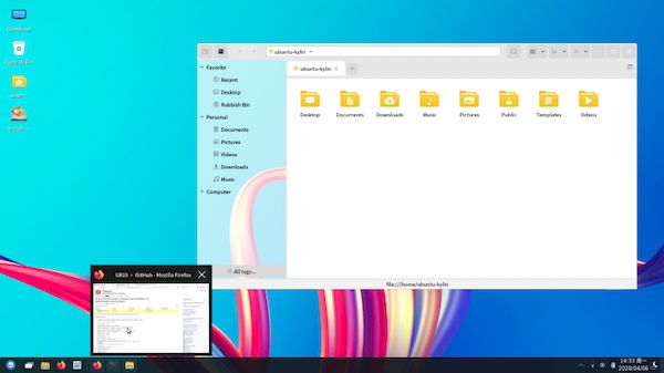Confira como está o desktop do Ubuntu Kylin 20.04