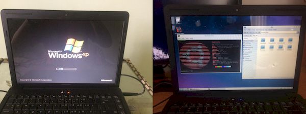 Lubuntu salvou um antigo laptop com Windows XP