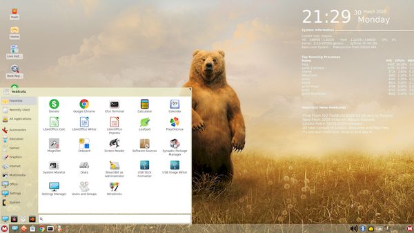 MakuluLinux 2020 Flash lançado com várias melhorias