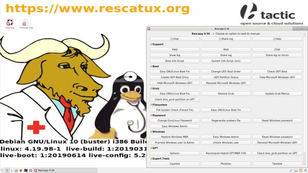 Rescatux 0.73 lançado com suporte ao Secure Boot e mais