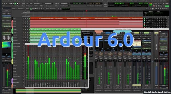 Ardour 6.0 lançado com um novo teclado MIDI virtual e melhorias internas