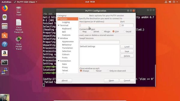 Como instalar o cliente SSH PuTTy no Ubuntu e derivados