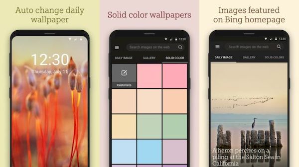 Microsoft lançou o aplicativo Bing Wallpapers para Android