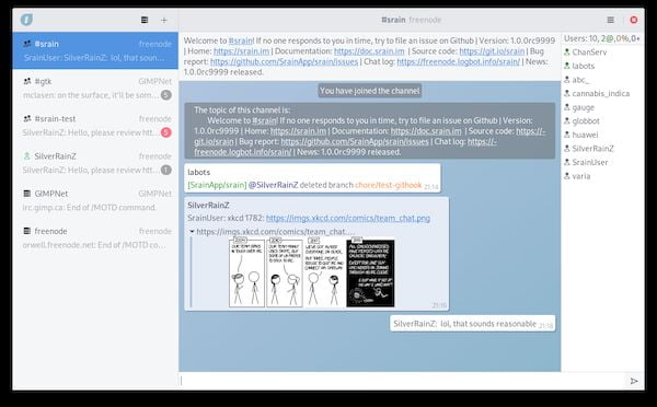 Como instalar o cliente IRC Srain no Linux via Flatpak