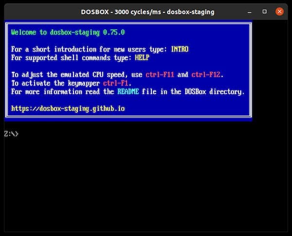 Como instalar o emulador DOSBox Staging no Linux via Snap