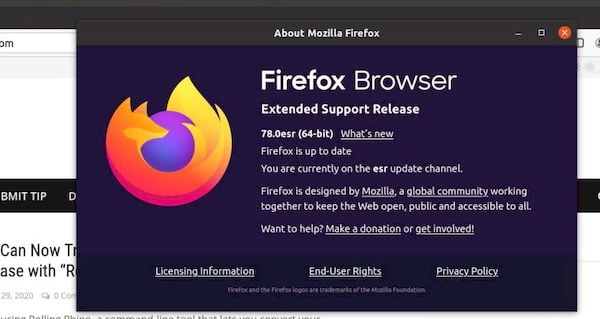 Firefox 78 já está disponível para download antes do lançamento oficial