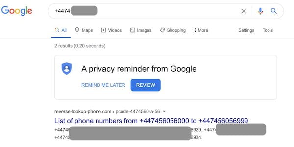Google está indexando os números de telefone usados no WhatsApp e isso levanta preocupações com a privacidade Google está indexando os números de telefone usados no WhatsApp e isso levanta preocupações com a privacidade